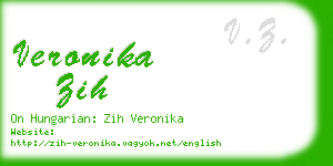 veronika zih business card